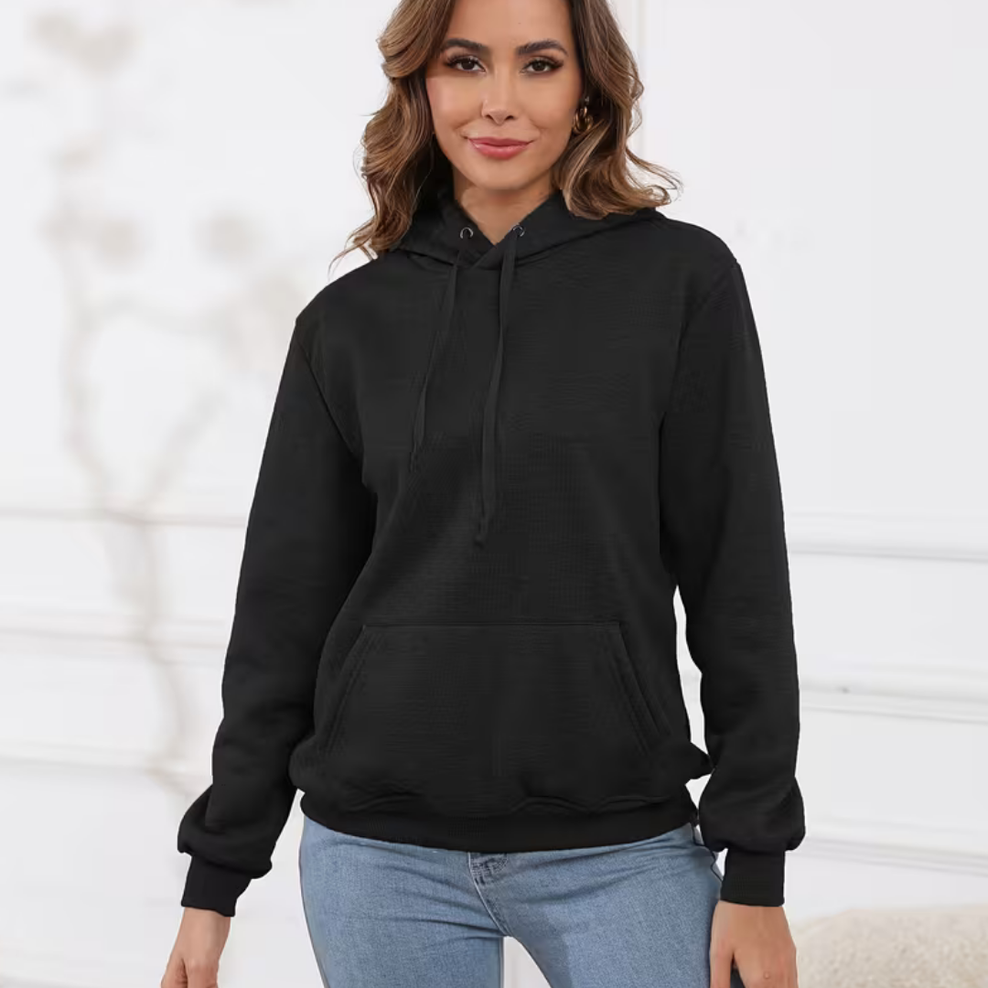 Women's Warm Hoodie - Black