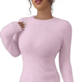 Pink Faux Fox Sweater